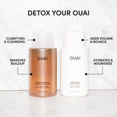 Après-Shampooing Cheveux Fin OUAI – bouteille hydratante et volumisante sans alourdir.