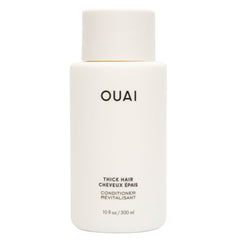 OUAI après-shampooing épais en bouteille, hydratation pour cheveux secs.