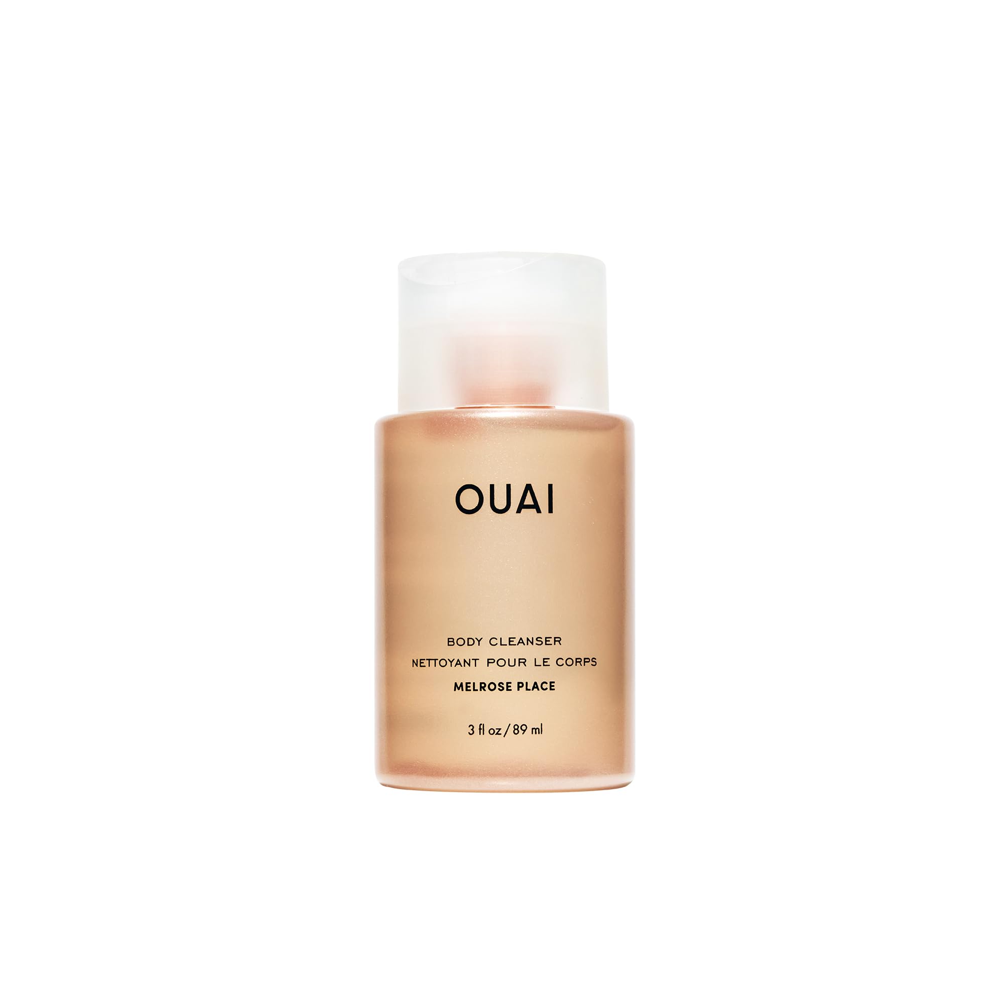 OUAI Melrose Place format voyage, flacon pratique pour hydratation légère et nettoyage
