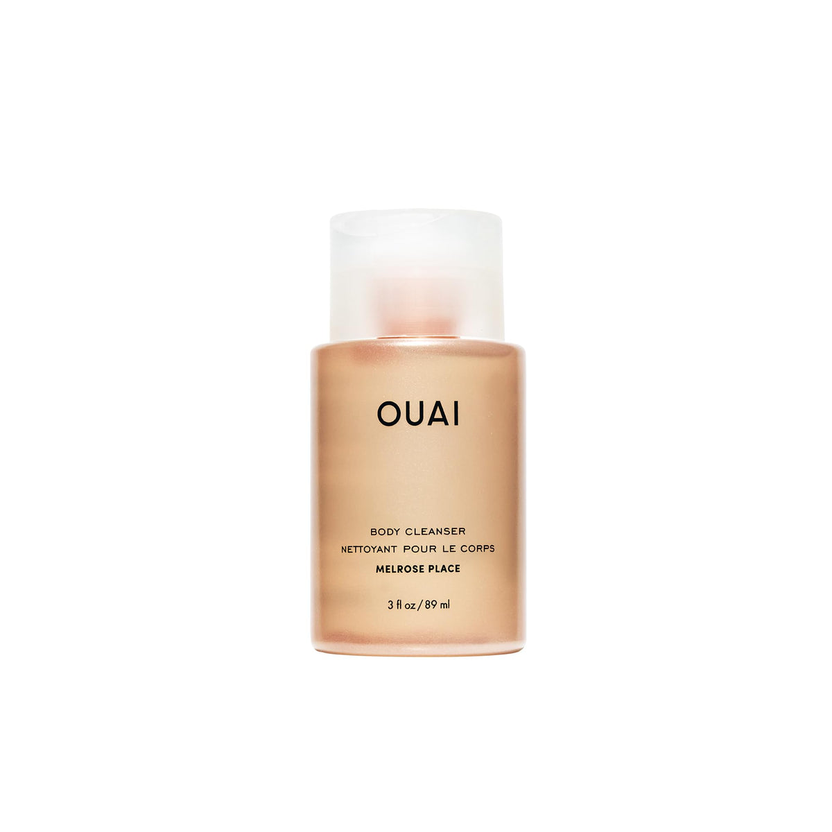 OUAI Melrose Place format voyage, flacon pratique pour hydratation légère et nettoyage