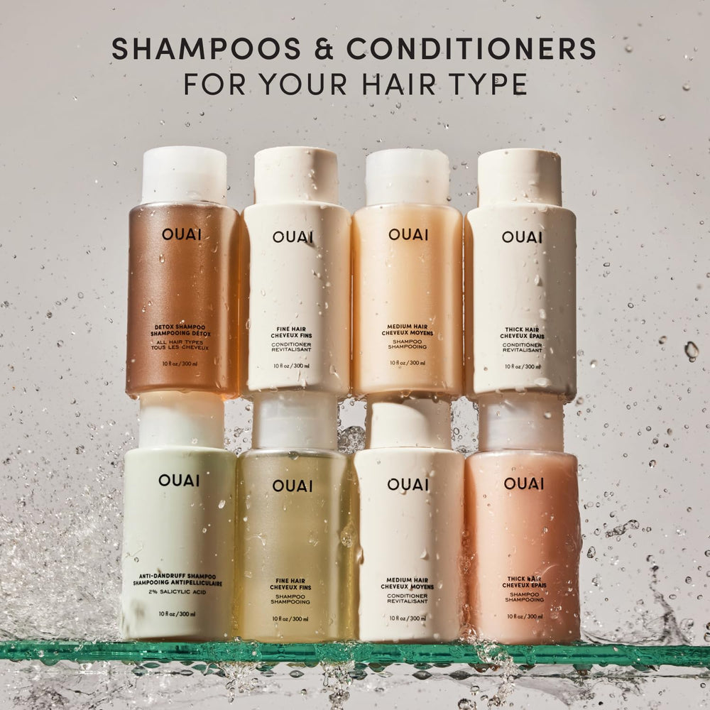 OUAI Conditionneur fins cheveux, après-shampooing pratique pour une routine rapide.