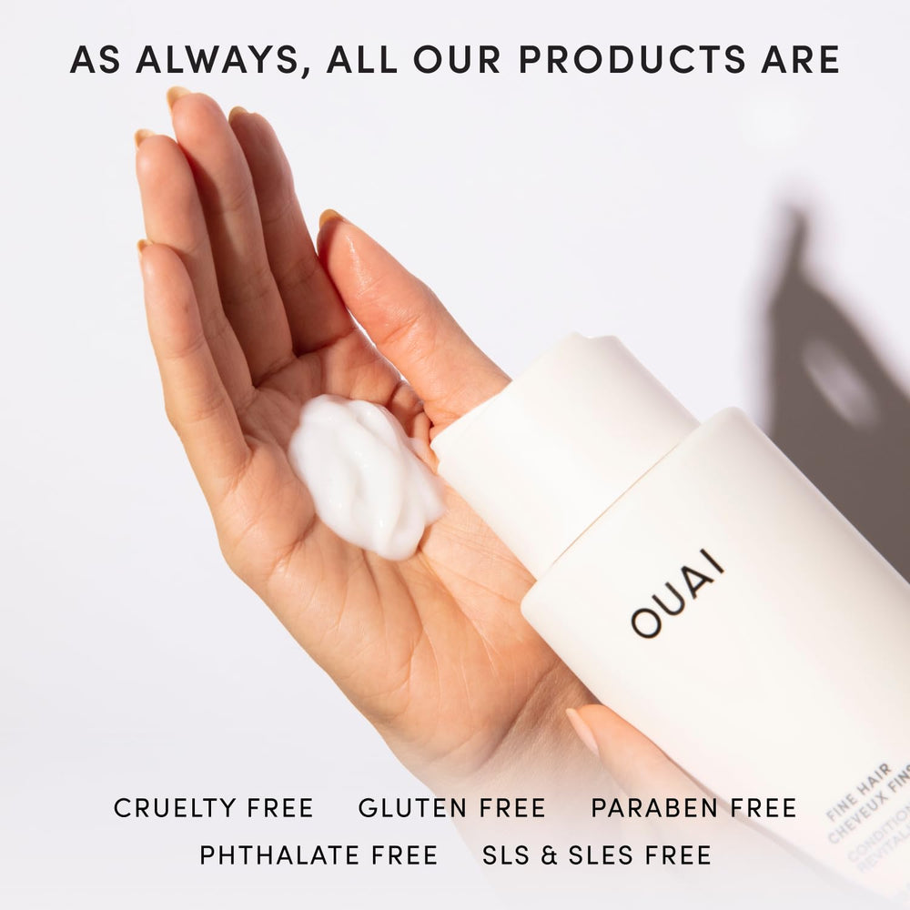 OUAI Conditionneur fins cheveux, contrôle des frisottis et définition des mèches.