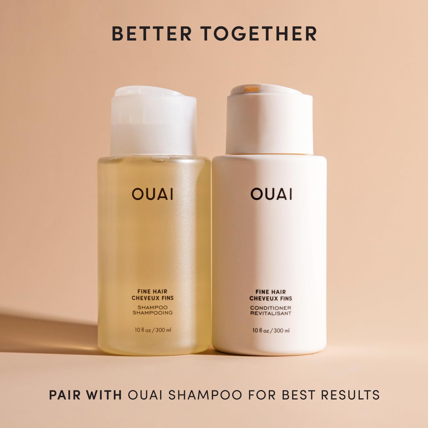 OUAI Conditionneur fins cheveux, riche en kératine et biotine pour renforcer les longueurs.