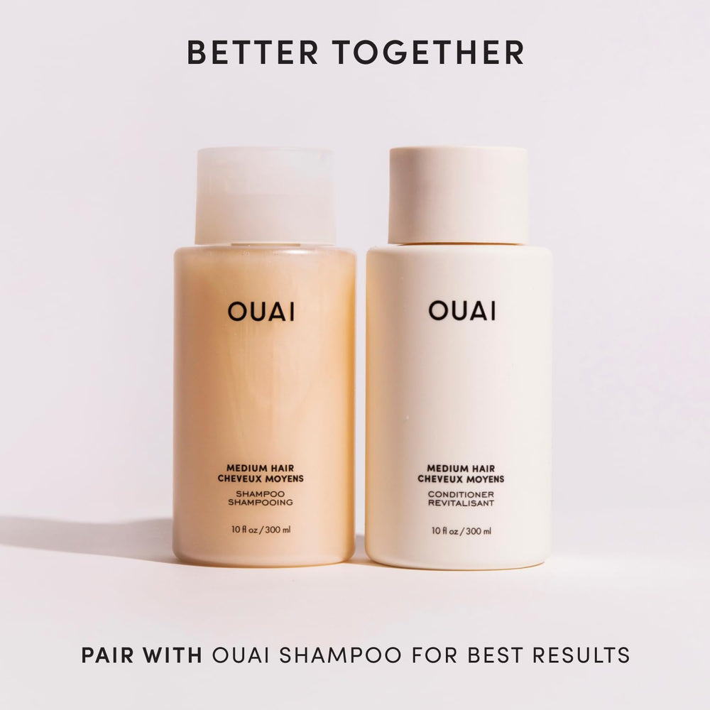 Cheveux brillants et naturels après OUAI Moyen