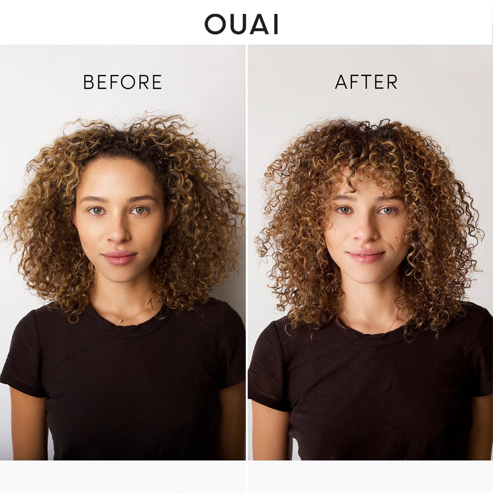 OUAI Curl Cream – texture lisse apportant brillance naturelle aux boucles.