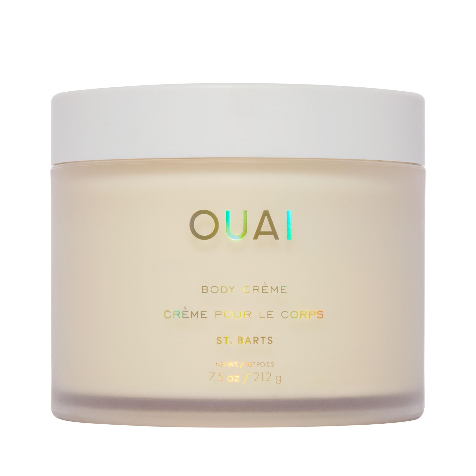 OUAI Crème pour le corps St. Barts dans son pot, hydratation durable.