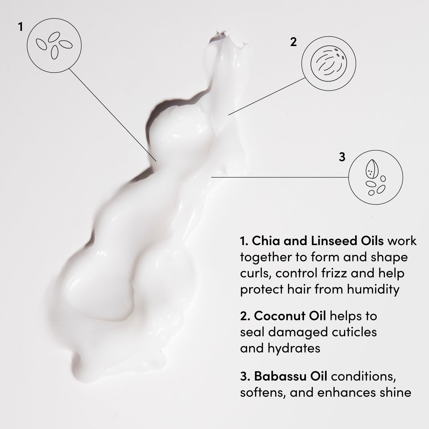 OUAI Curl Cream – huiles de coco et babassu nourrissant les boucles.