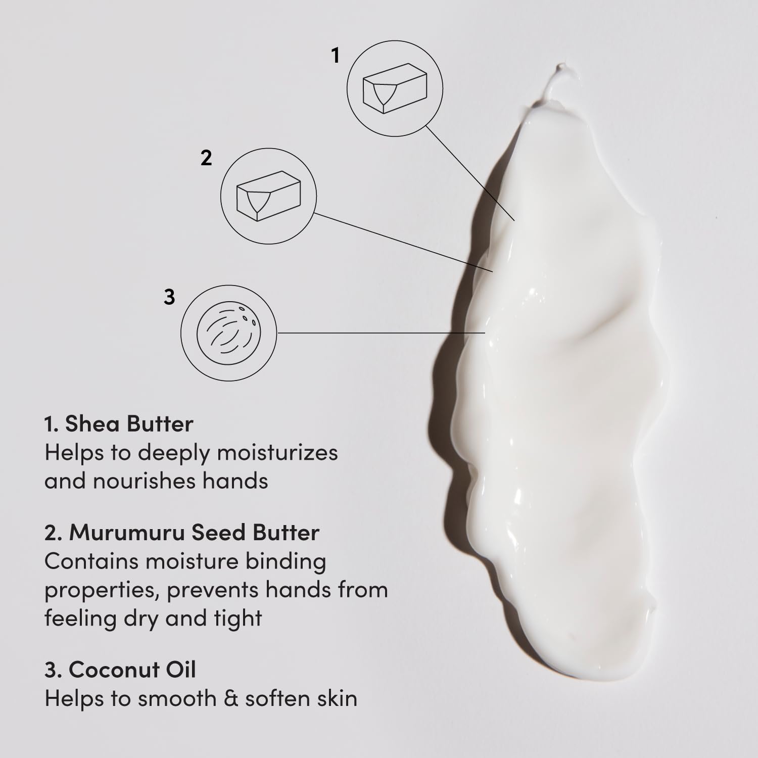 OUAI Crème Main hydratation nourrissante pour des mains douces.