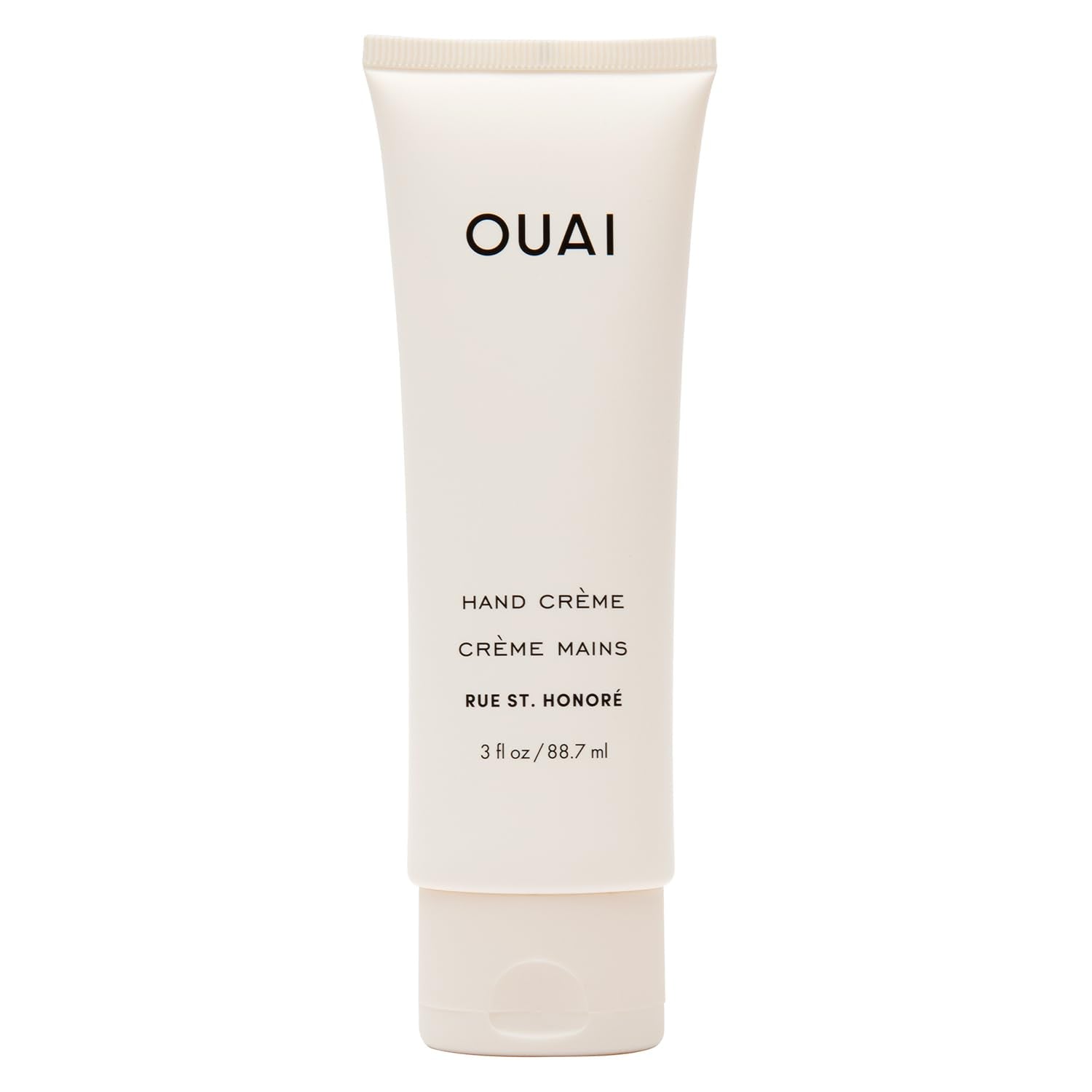 OUAI Crème Main texture crèmeuse pour une hydratation durable.