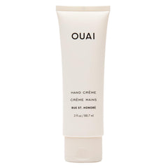 OUAI Crème Main texture crèmeuse pour une hydratation durable.