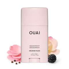 OUAI Melrose Place en bouteille, application invisible et fraîcheur durable.