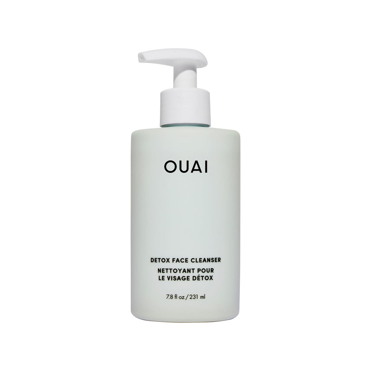 OUAI Detox-lavage-visage-bouteille: flacon élégant prêt pour votre routine quotidienne.
