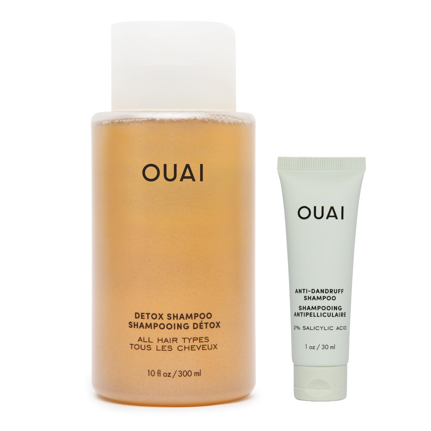 OUAI Shampoing Détox: bouteille grand format, nettoyage en profondeur du cuir chevelu.