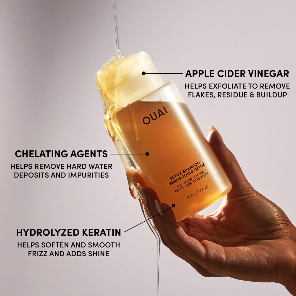 OUAI Detox Shampoo sans sulfate pour cheveux légers et propres