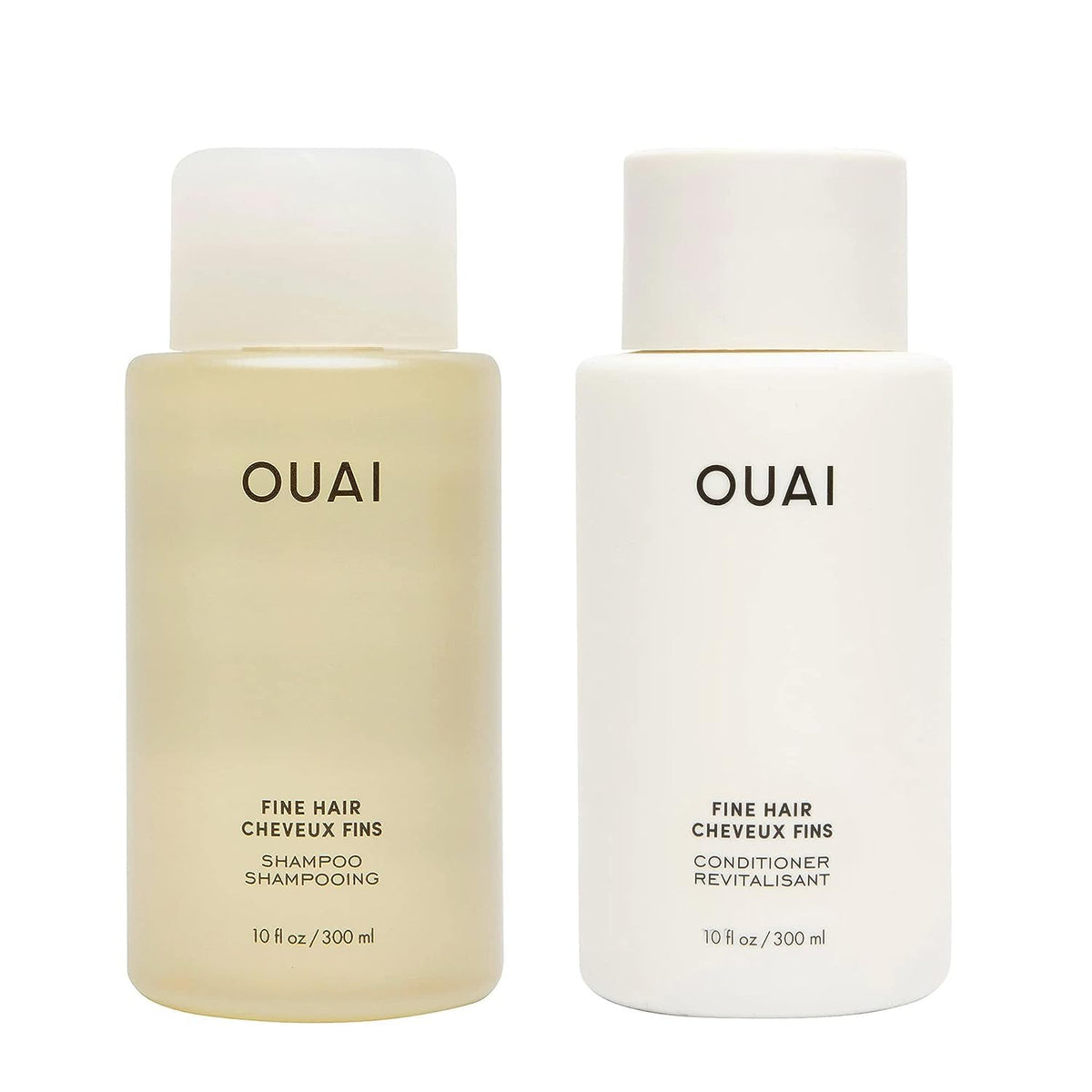 OUAI Fine Shampoo – flacon avec volume naturel pour cheveux fins.