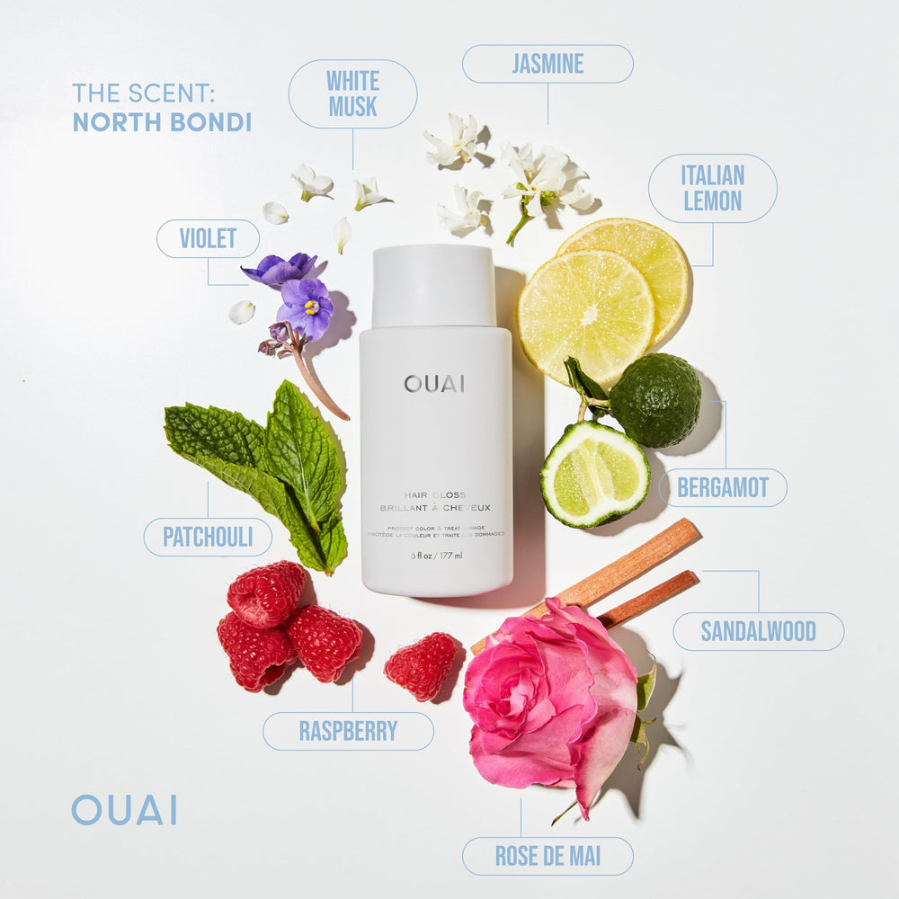 OUAI Hair Gloss – Résultats qui durent jusqu’à trois lavages avec chaleur.