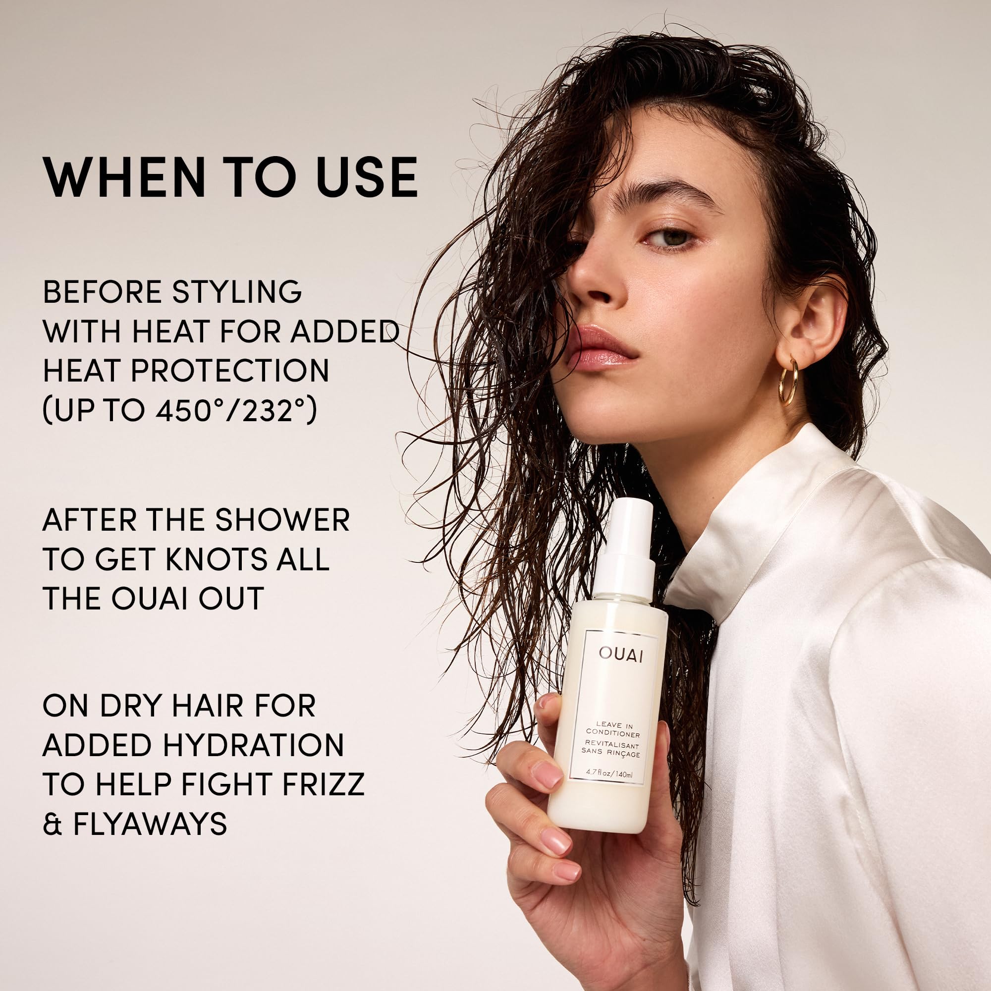 OUAI hydratation riche apportant douceur aux cheveux secs