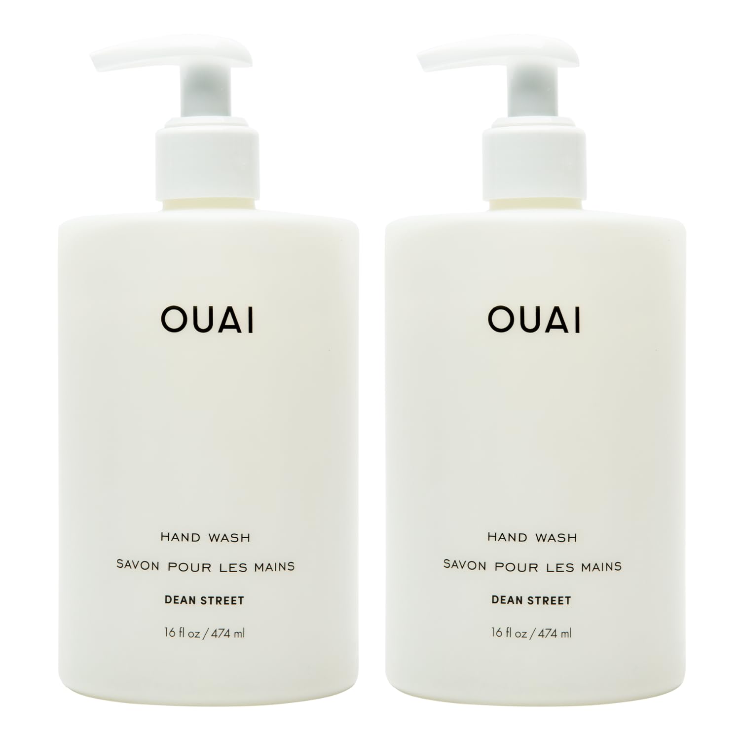 OUAI Lave-mains Dean Street – bouteille-pompe, nettoyage en douceur et hydratation légère.