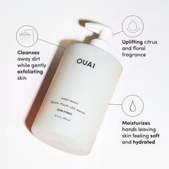 OUAI Dean Street: texture exfoliante au jojoba pour des mains douces.