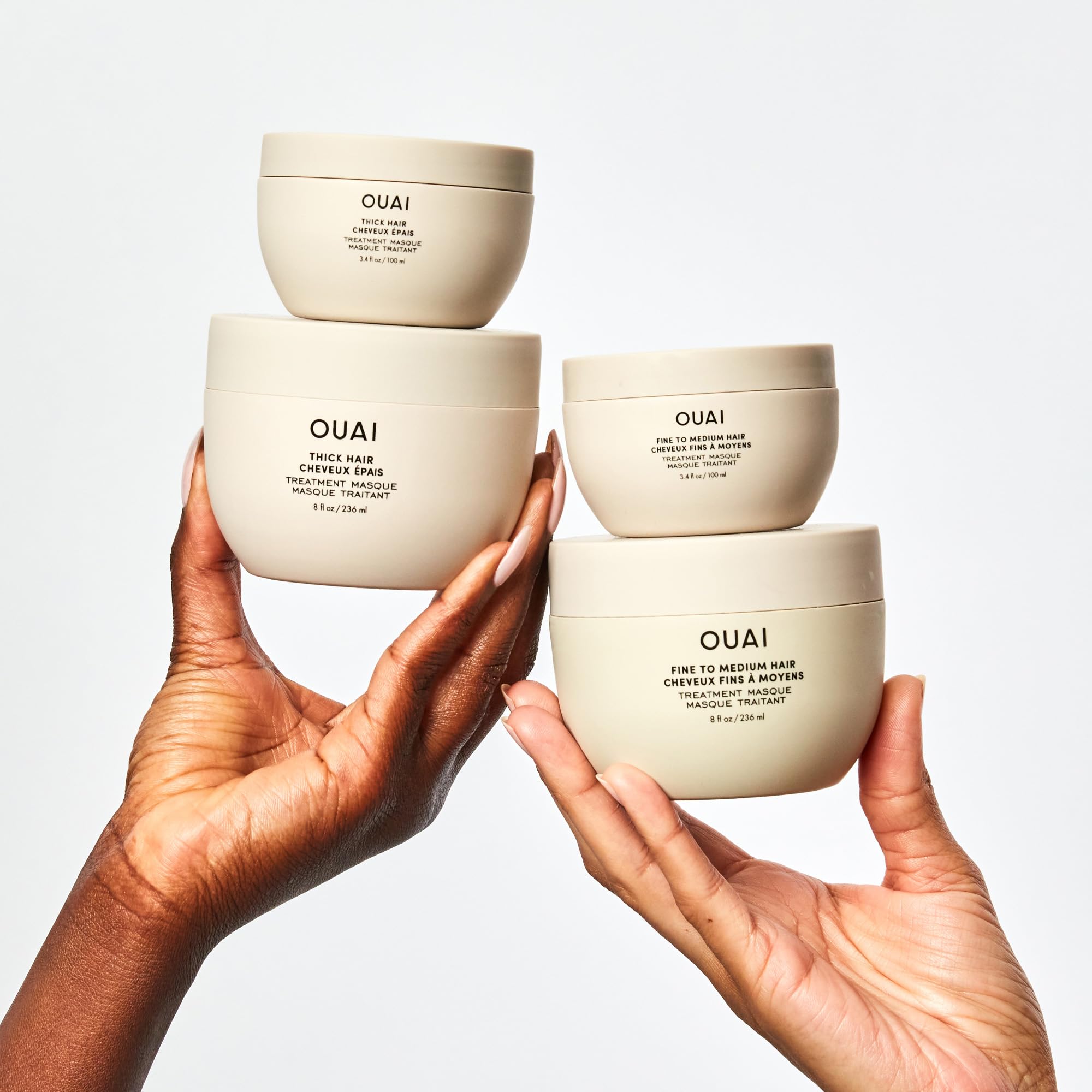 Routine rapide avec le masque OUAI pour cheveux fins à moyens.