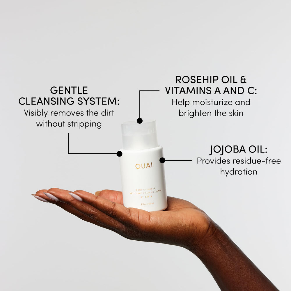 OUAI huile rose-musquée pour nourrir sans laisser de gras.