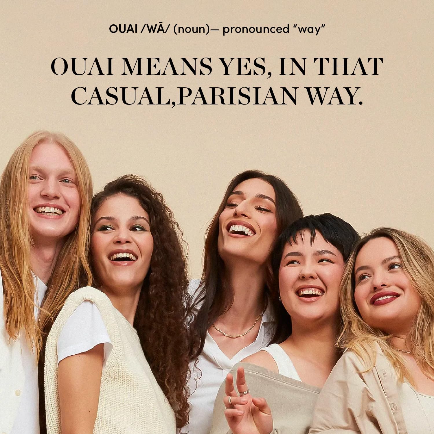 Emballage luxueux et pratique de OUAI Crème Main.