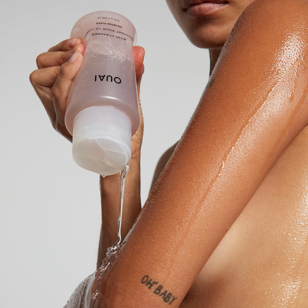 OUAI Melrose Place rituel douche quotidien, expérience sensorielle agréable
