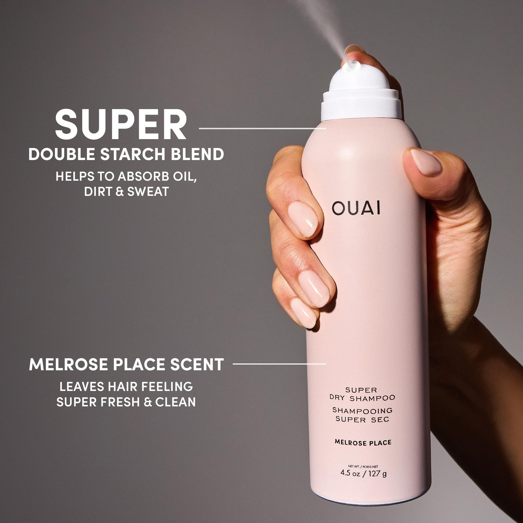 OUAI Sèche-cheveux Utilisation rapide entre lavages – fraîcheur sans effort
