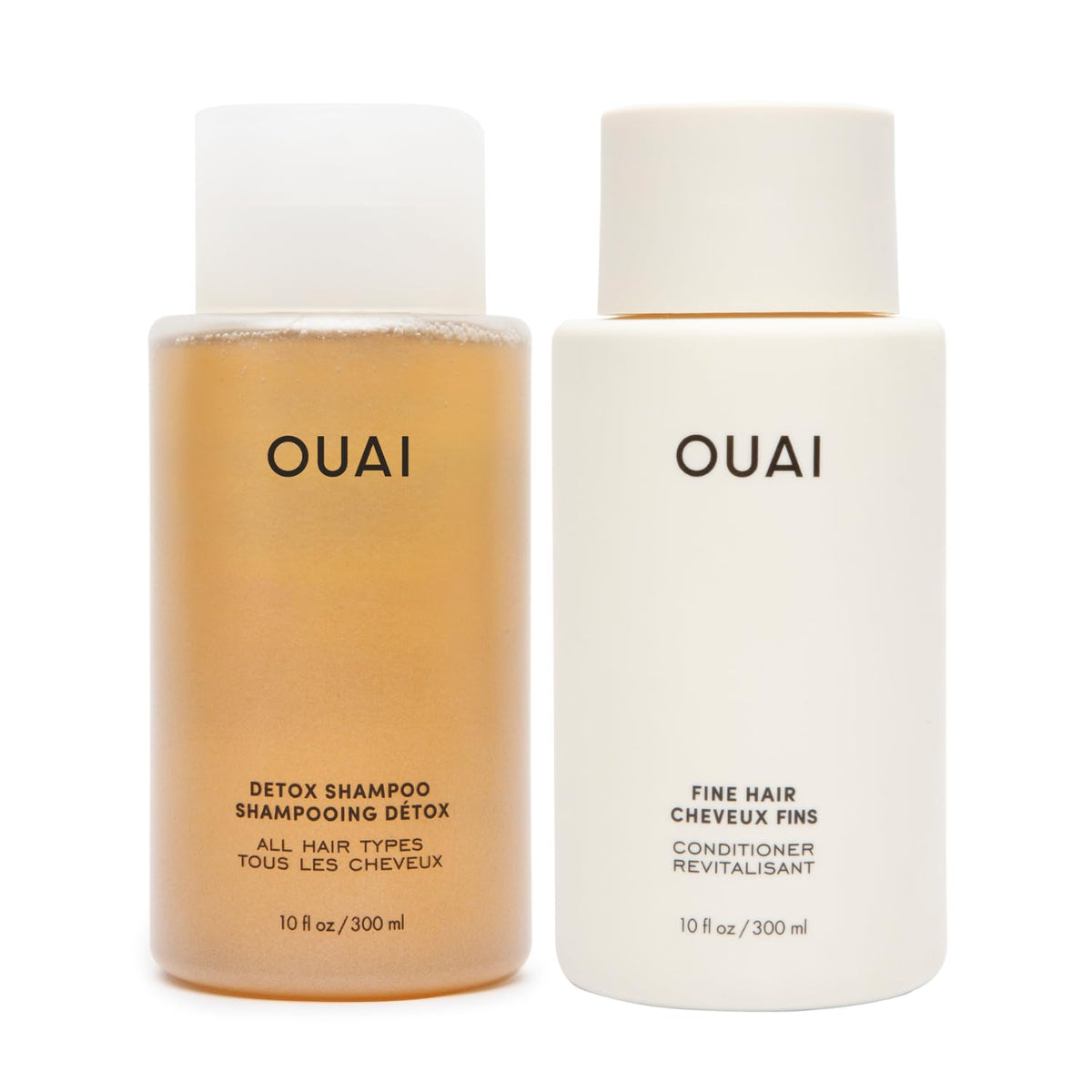 Shampooing Détox OUAI – bouteille clarifiante, élimine résidus et accumulation.