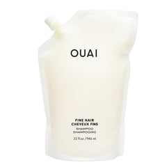 OUAI bouteille recharge pour cheveux fins offrant volume léger et protection de la couleur