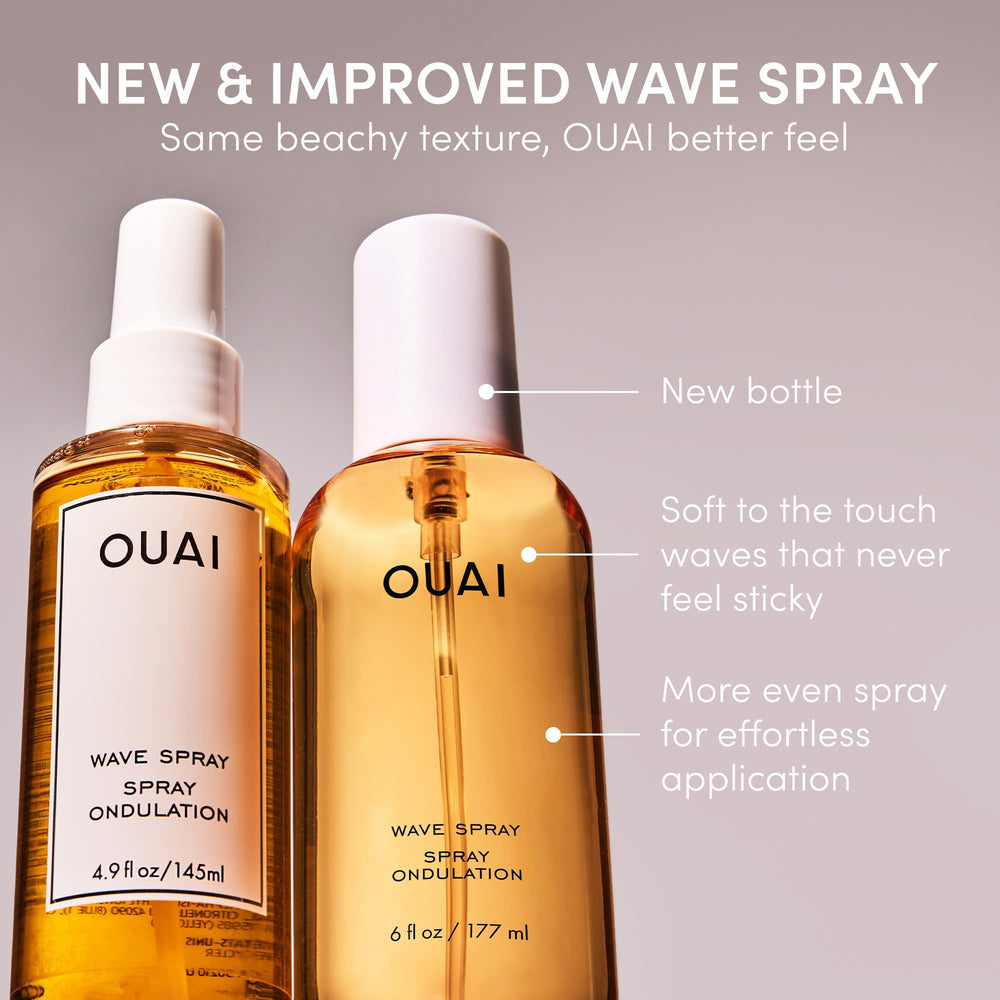 OUAI Wave Spray protéine de riz respectant différents types de cheveux