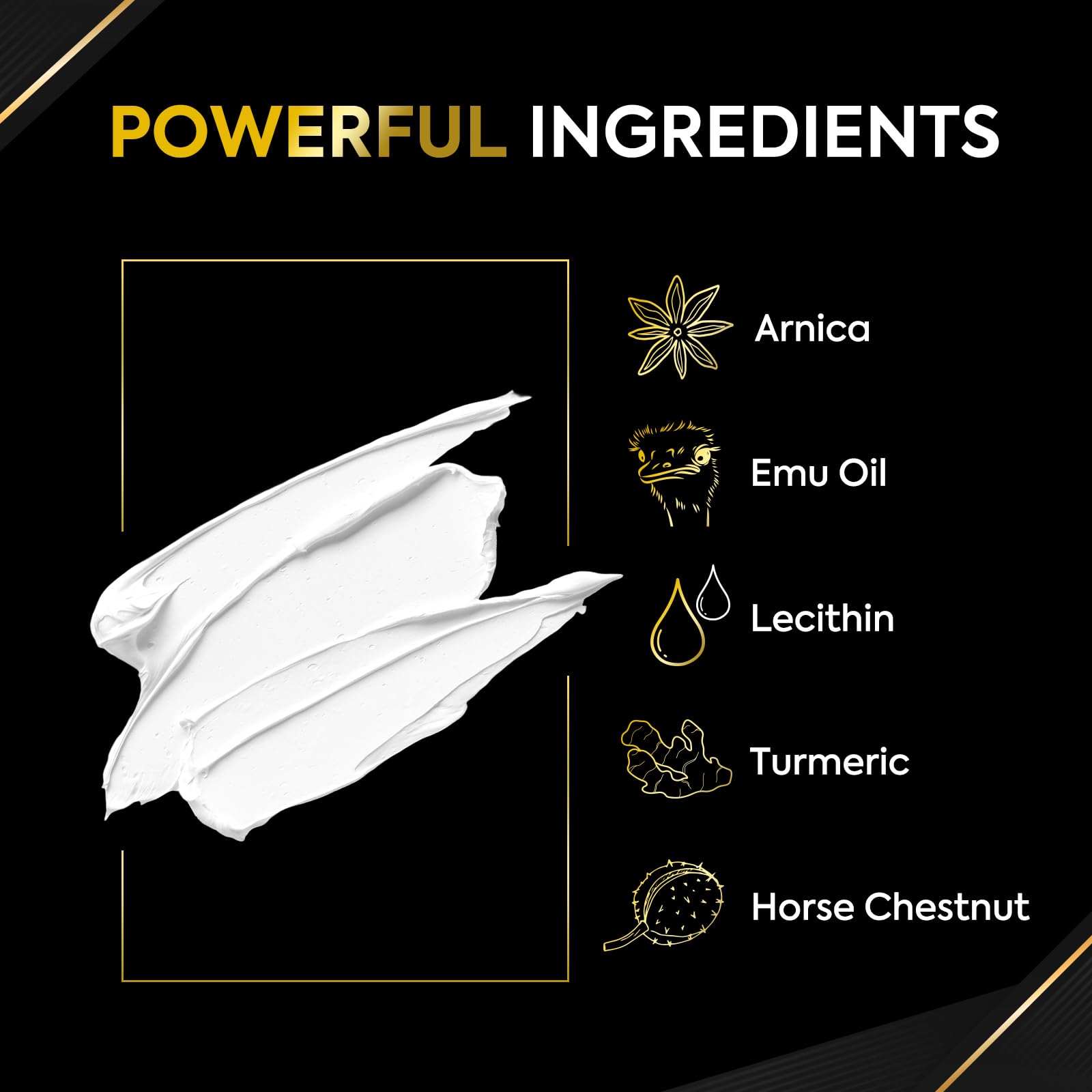 Oudetas Crème anesthésiante: formule Emu Oil et Arnica hydratante et apaisante.