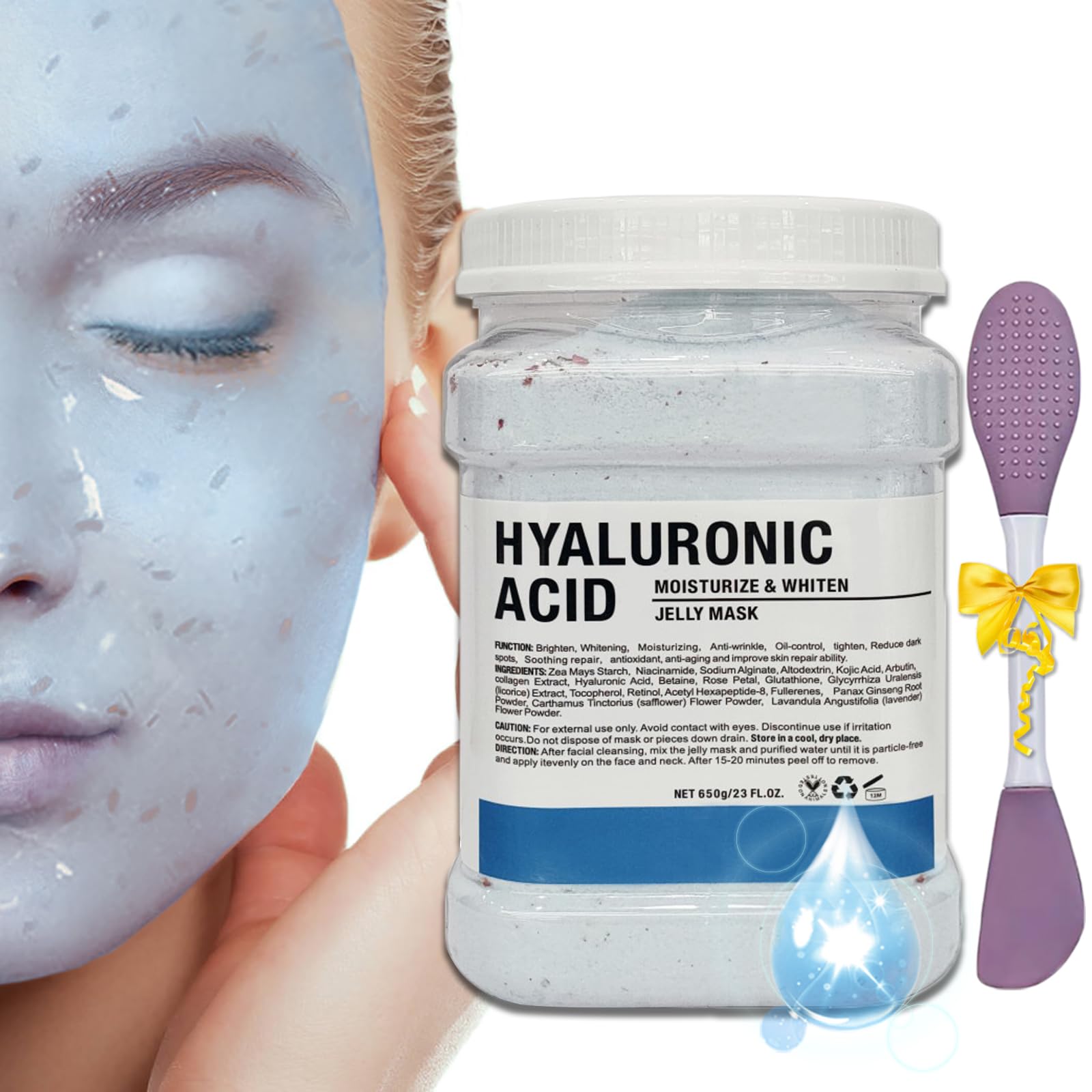 Ouhans masque gelée en poudre prête à devenir gel.