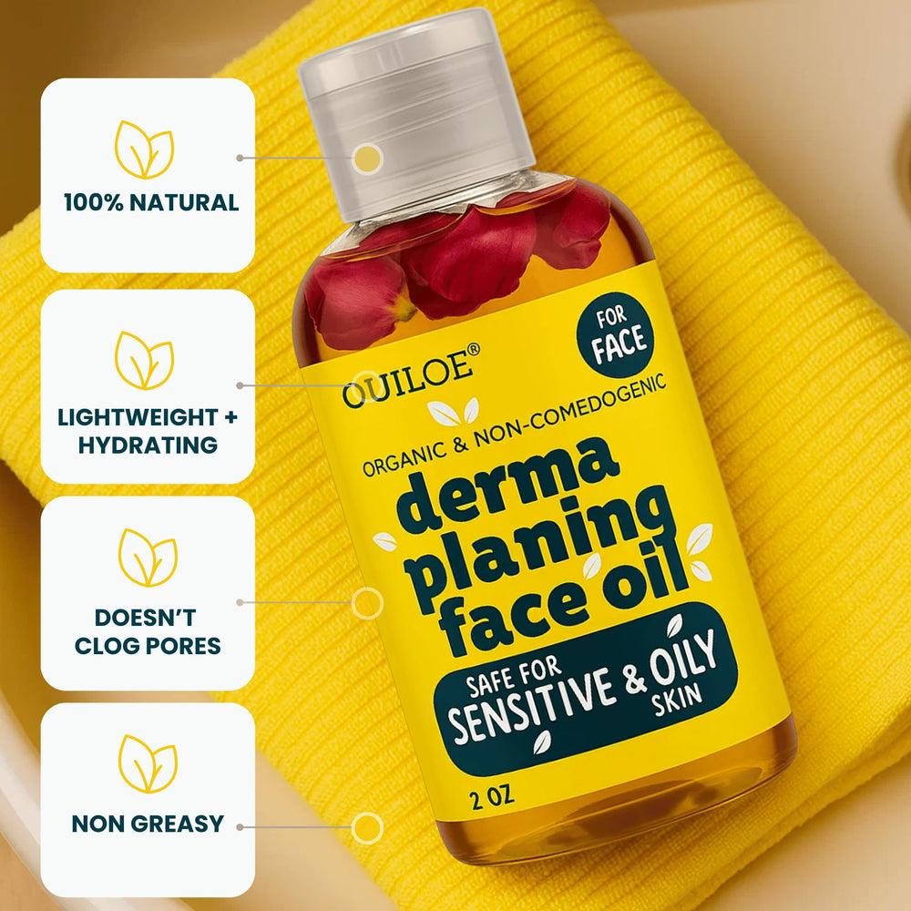 Barrière protectrice légère de l’huile Dermaplaning Ouiloe sur la peau