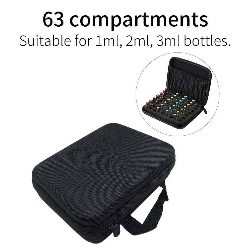 Intérieur spacieux de l étui OUKENS pour accessoires.