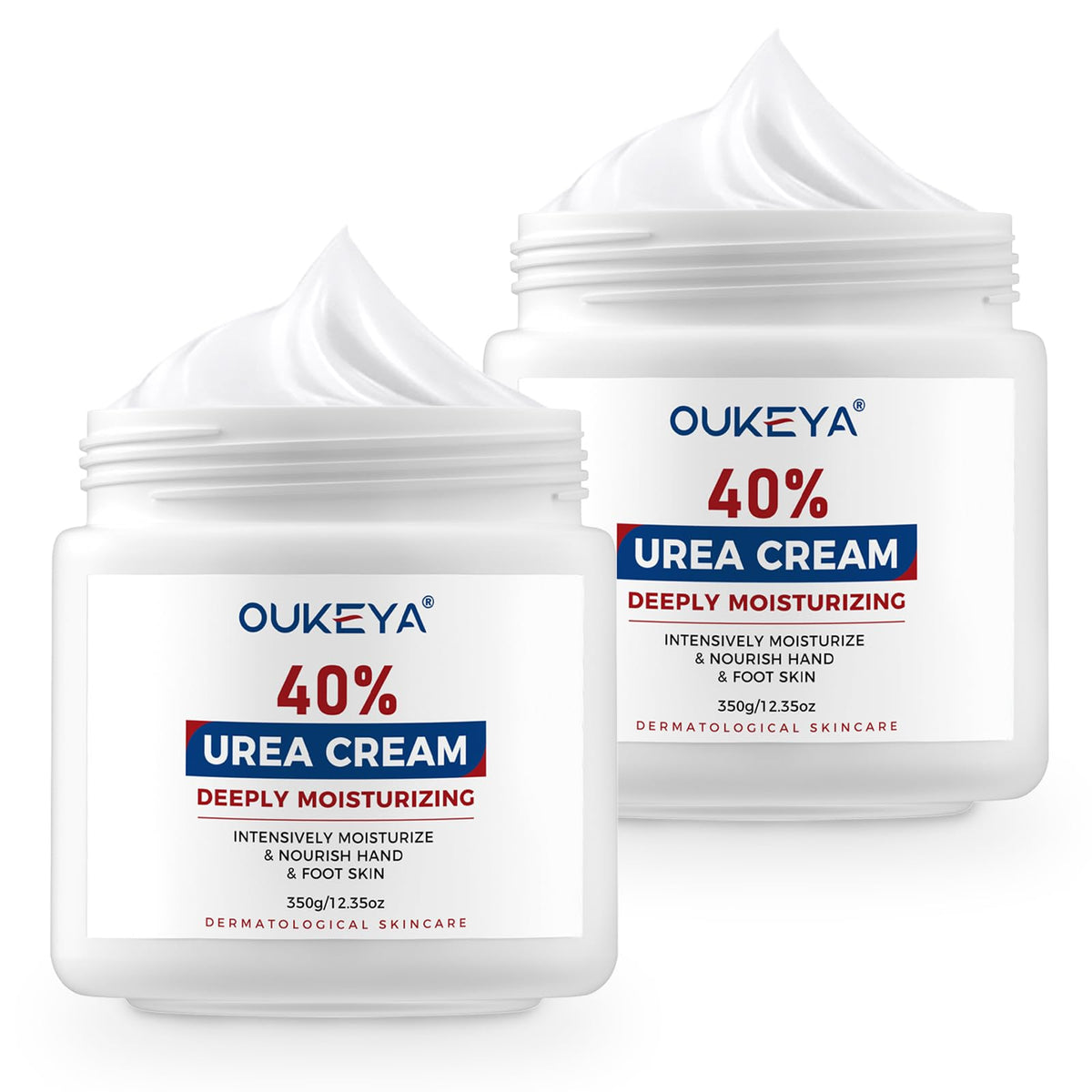 OUKEYA Crème à l’urée 40 % pour pieds, hydrate et apaise peau sèche.