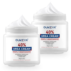OUKEYA Crème à l’urée 40 % pour pieds, hydrate et apaise peau sèche.