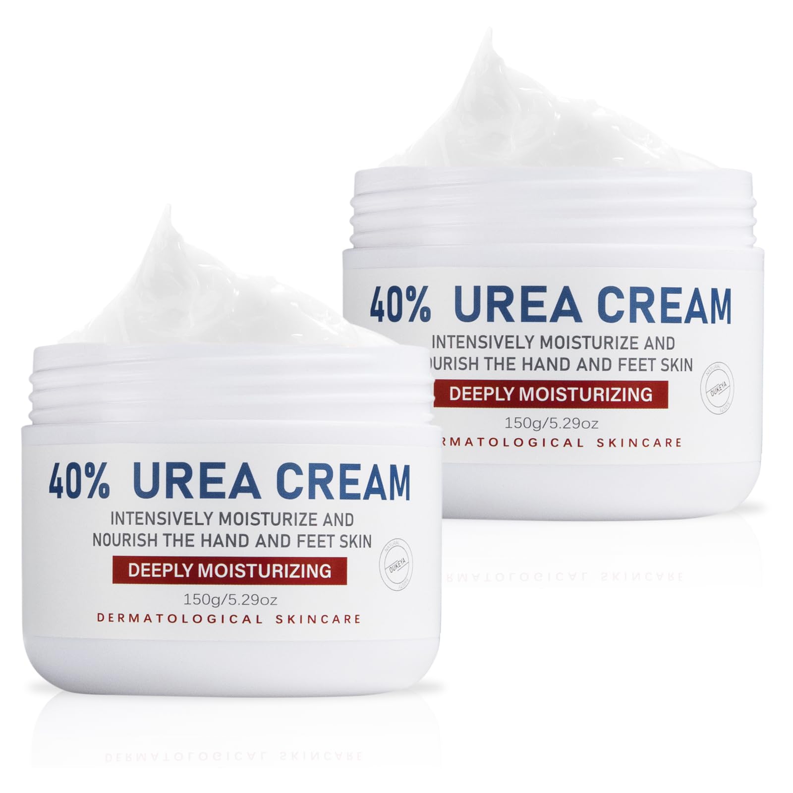OUKEYA Crème Urée 40 %, bouteille pratique pour pieds secs et craquelés.