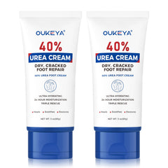 OUKEYA Crème Urée 40% tube 89 ml pour pieds et mains, hydratation ciblée.