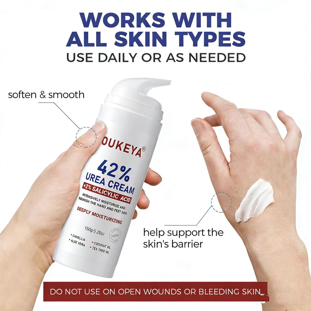 OUKEYA Crème non grasse, texture légère pour peau douce.