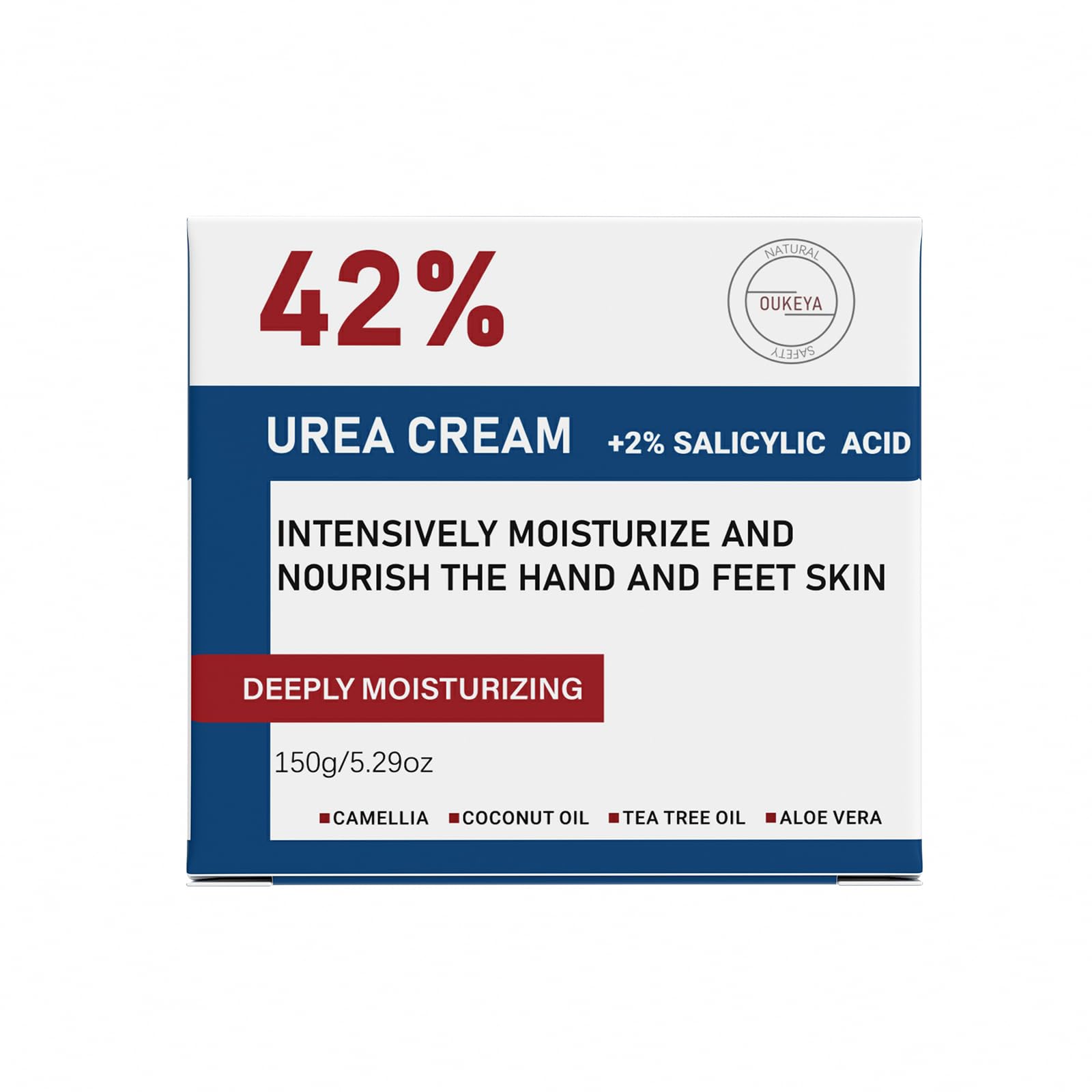 OUKEYA Crème Urée 42% pour un usage quotidien en soin des zones sèches.