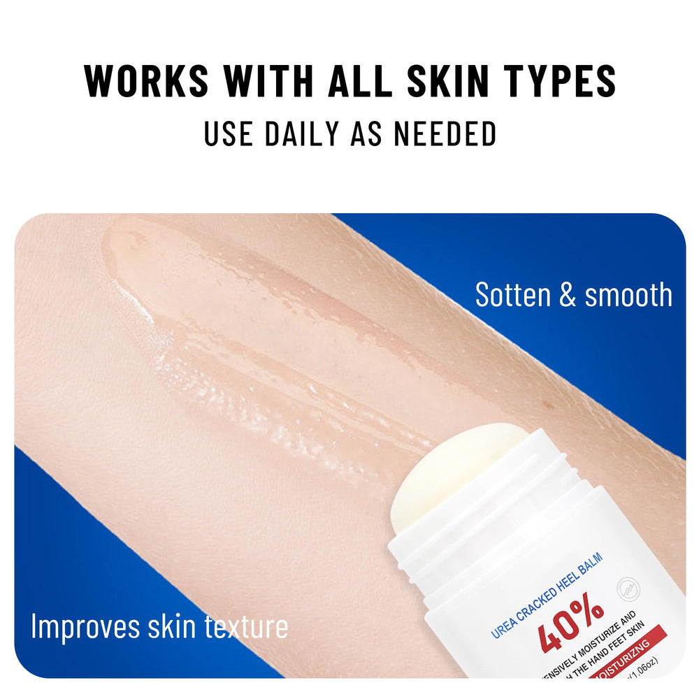 Texure légère du OUKEYA Urea Cream Stick, absorption rapide sans résidu gras.