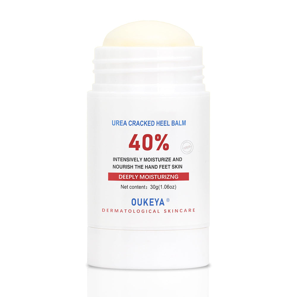 OUKEYA Urea Cream Stick en trousse de voyage, soin en déplacement.