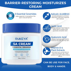 OUKEYA SA Cream – exfoliation douce avec salicylique pour peau lisse.