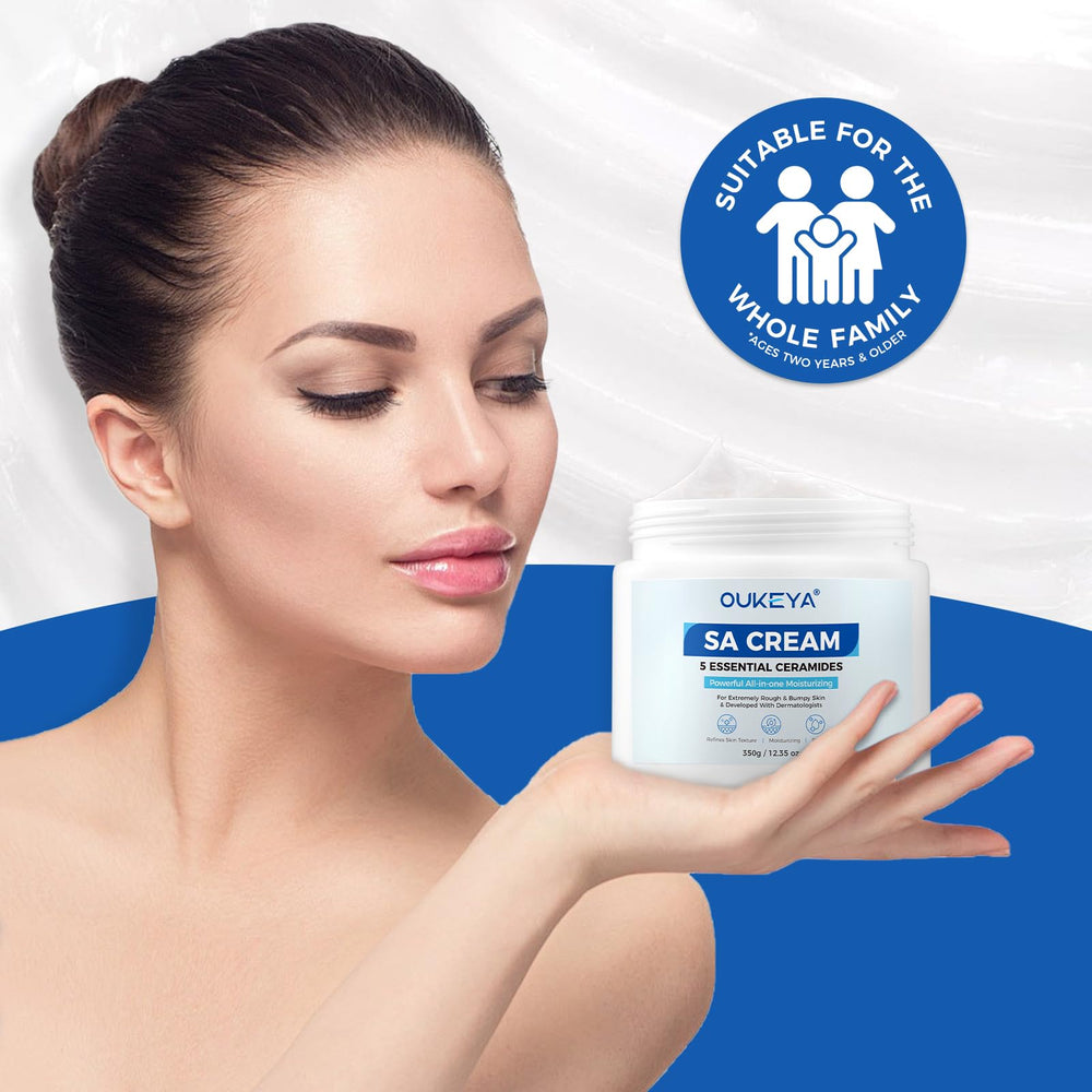OUKEYA SA Cream – utilisation polyvalente pour mains, pieds, dos et visage.