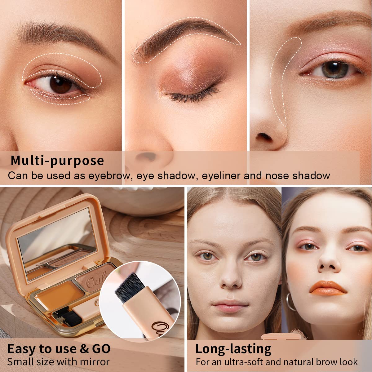 Couleur Ginger d'Oulac offre des sourcils définis et naturels.