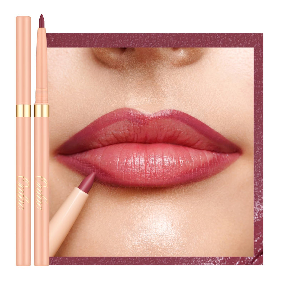 Oulac crayon contour des lèvres rétractable rose pâle pour une définition nette