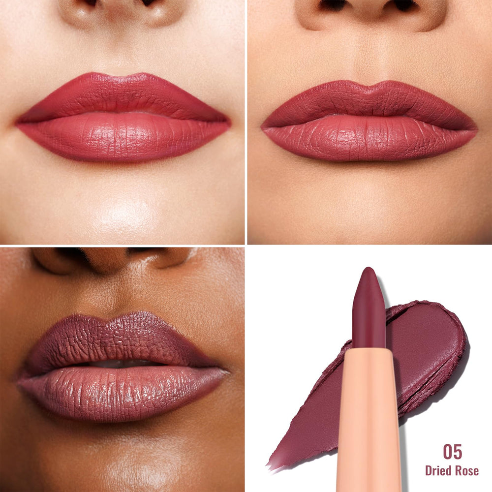 Oulac fini matte rose pâle pour un look durable et chic