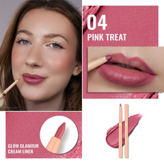 Oulac Rose Delice: crayon contour œil retractable pour un regard précis.