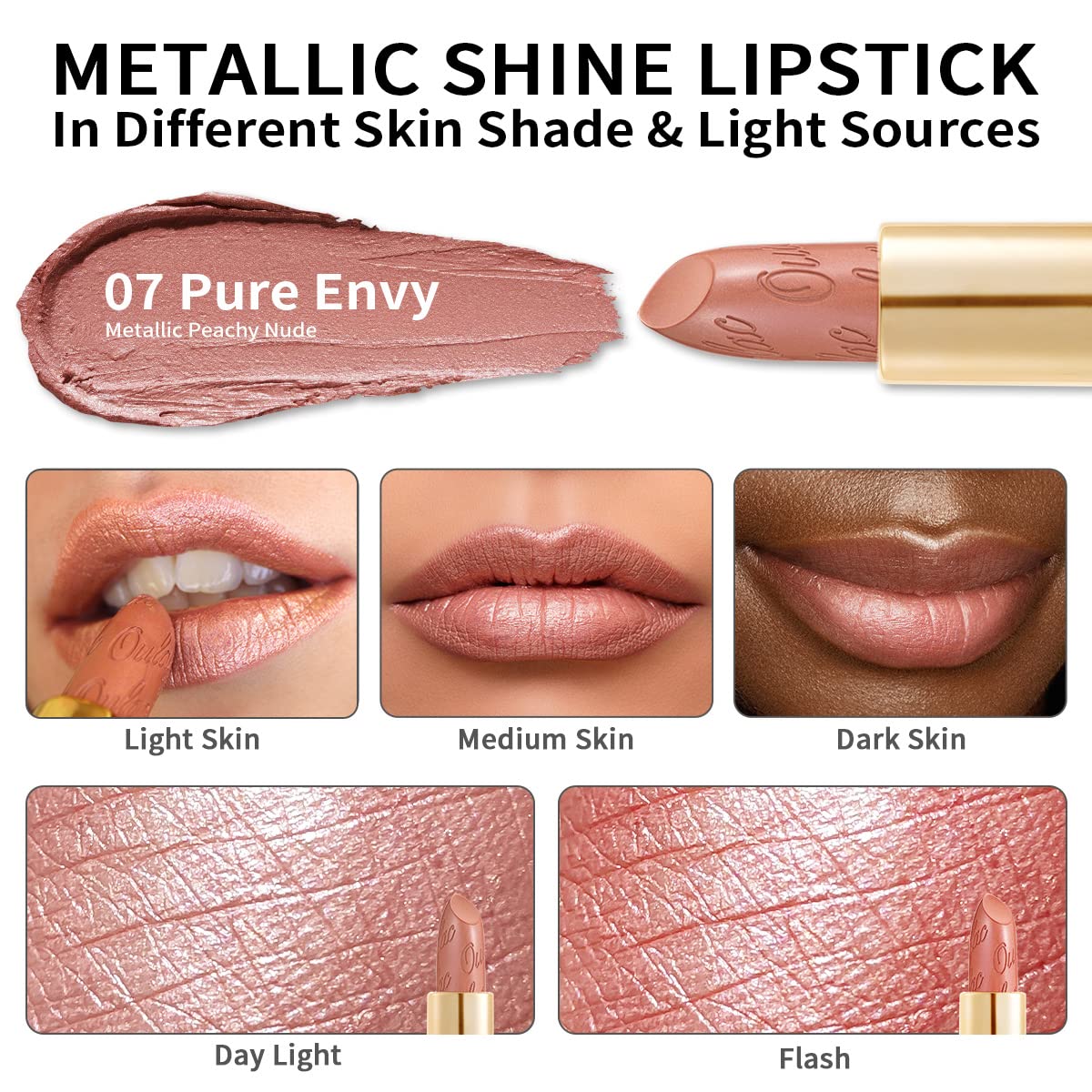Oulac beauté vegan avec 27 nuances, application lisse sans grain.